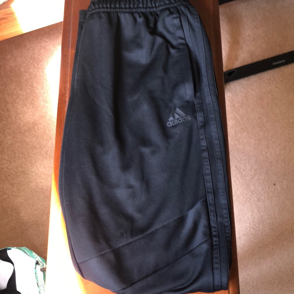 ADIDAS all black tapered jogger pants